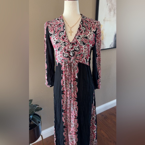 Bohemian floral print maxi dress size smalll - Picture 5 of 8